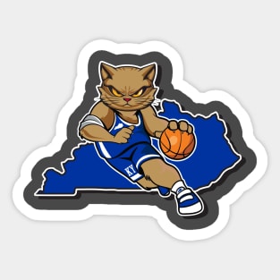 Kentucky Ballin' Cat Sticker